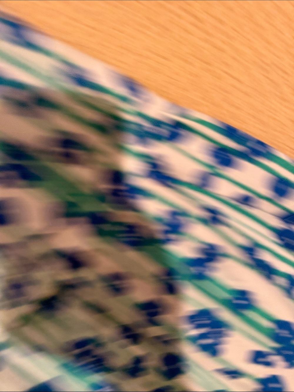 Anthropologie Blue and Green Floral Maxi Dress - Picture 3 of 5